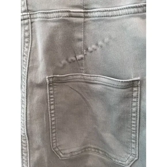 Free People Lennox Denim Utility Jumpsuit Army Green Size S - Picture 16 of 16